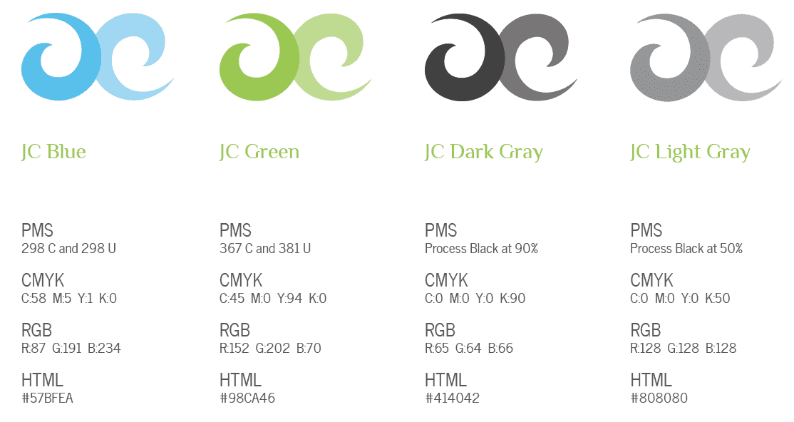 January Creative Visual Identity Style Guide - Colors