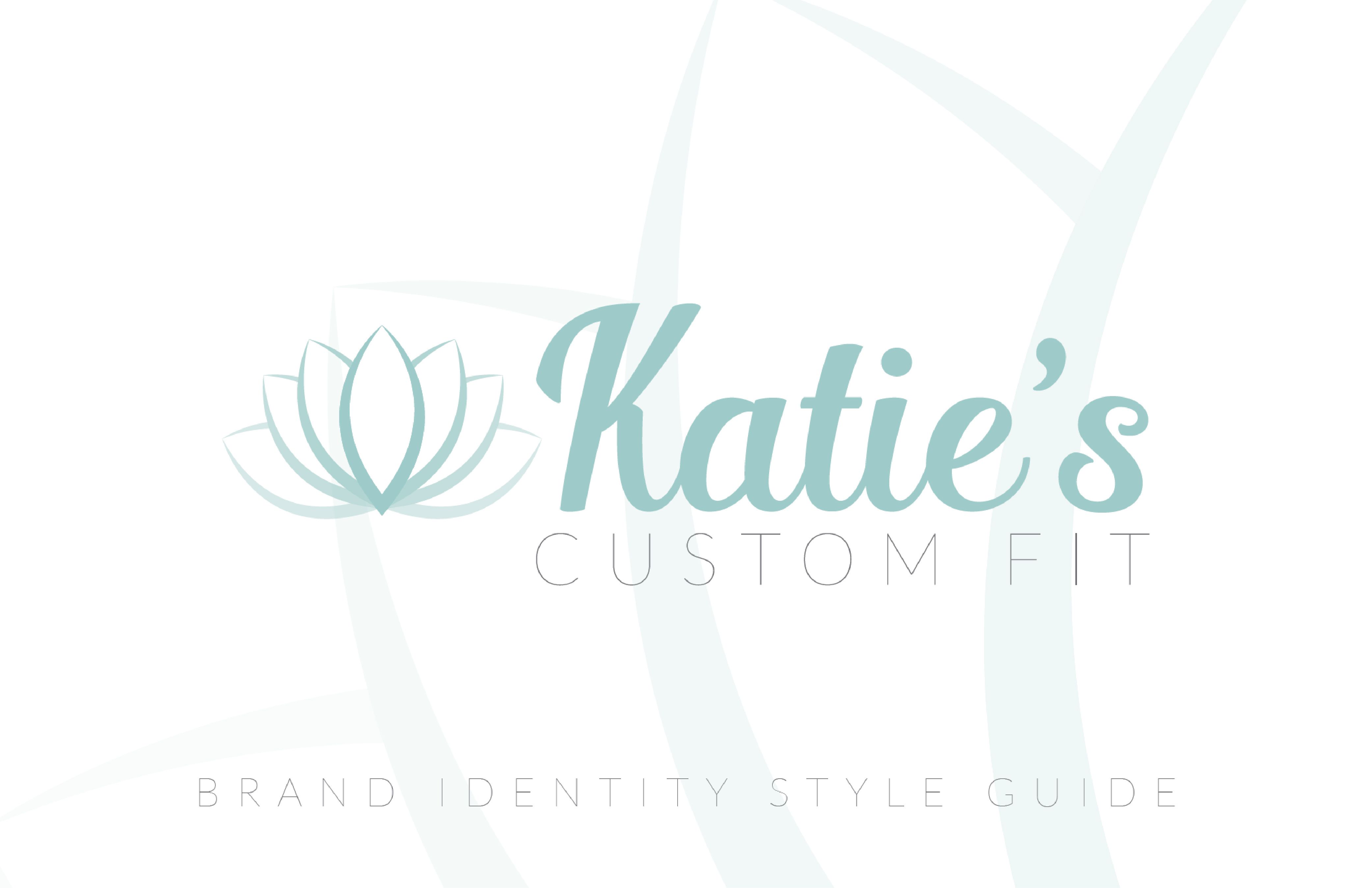 Katie's Custom Fit - Brand Identity Style Guide (Cover)